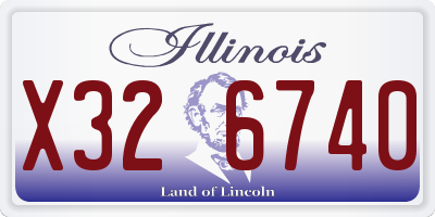 IL license plate X326740