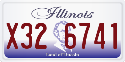 IL license plate X326741
