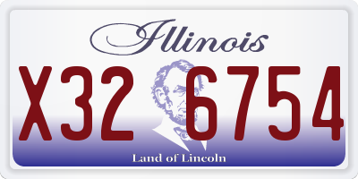 IL license plate X326754