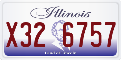 IL license plate X326757