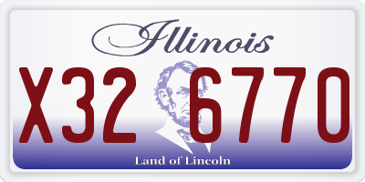 IL license plate X326770