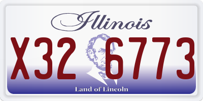 IL license plate X326773