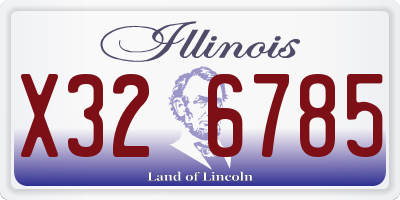 IL license plate X326785