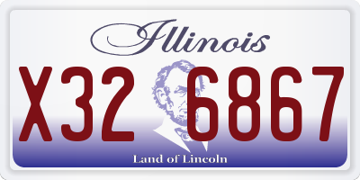 IL license plate X326867