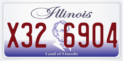 IL license plate X326904