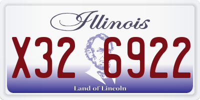 IL license plate X326922