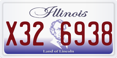 IL license plate X326938