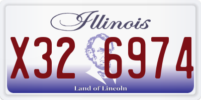 IL license plate X326974