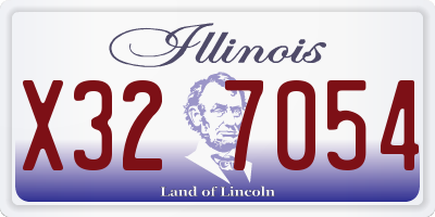 IL license plate X327054