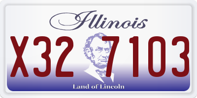 IL license plate X327103