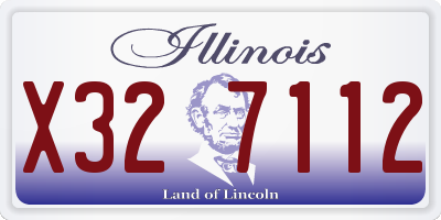 IL license plate X327112