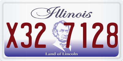 IL license plate X327128