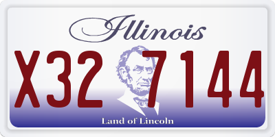 IL license plate X327144