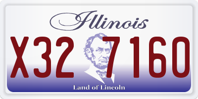 IL license plate X327160