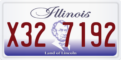 IL license plate X327192