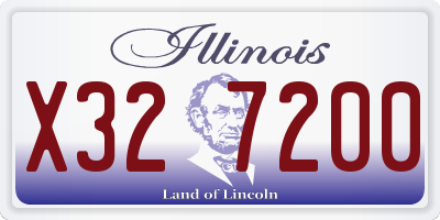 IL license plate X327200
