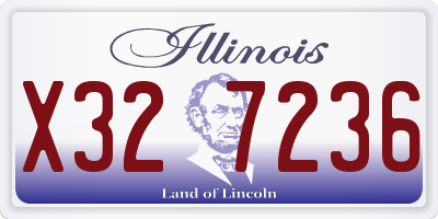 IL license plate X327236