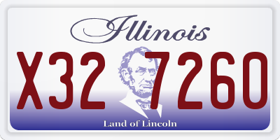 IL license plate X327260