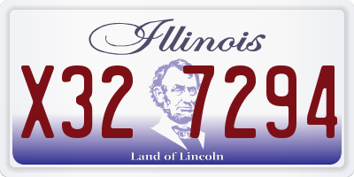 IL license plate X327294