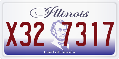 IL license plate X327317