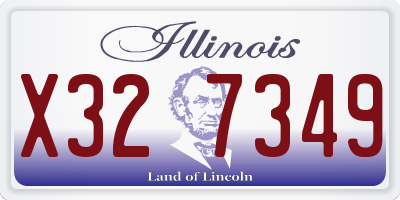 IL license plate X327349