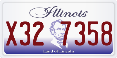 IL license plate X327358