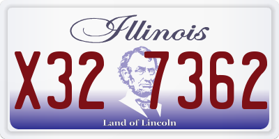 IL license plate X327362