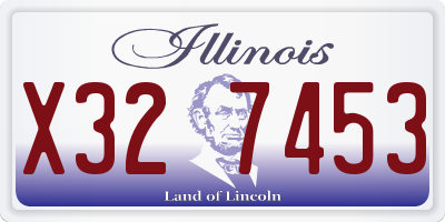 IL license plate X327453