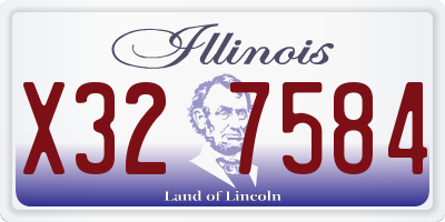 IL license plate X327584