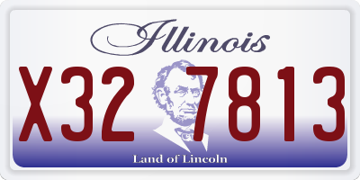 IL license plate X327813