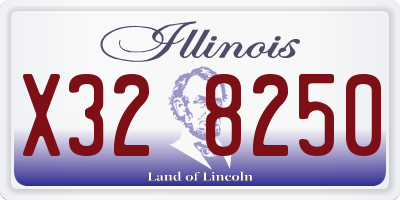 IL license plate X328250