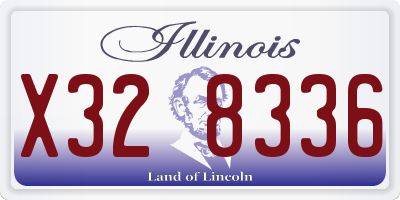 IL license plate X328336