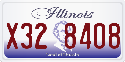 IL license plate X328408