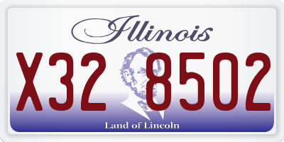 IL license plate X328502