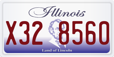 IL license plate X328560