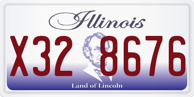 IL license plate X328676