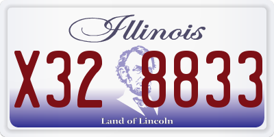 IL license plate X328833