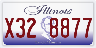 IL license plate X328877