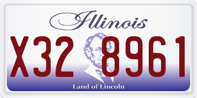 IL license plate X328961