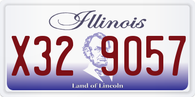 IL license plate X329057