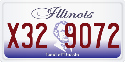 IL license plate X329072