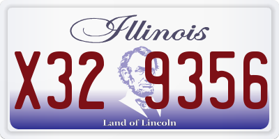 IL license plate X329356