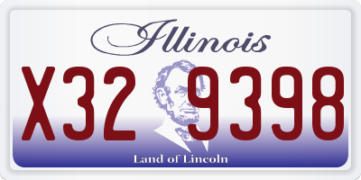 IL license plate X329398