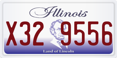 IL license plate X329556