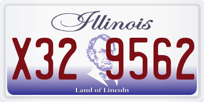IL license plate X329562