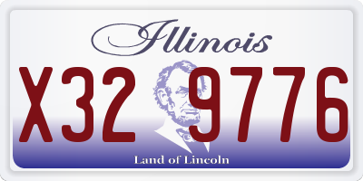 IL license plate X329776