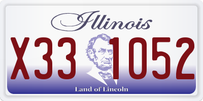 IL license plate X331052