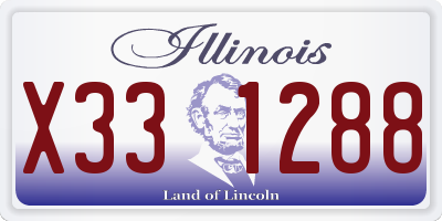 IL license plate X331288