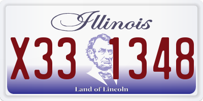 IL license plate X331348