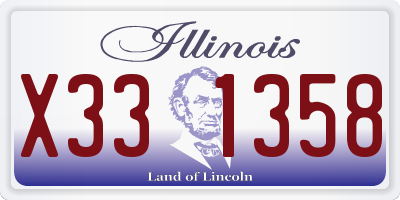 IL license plate X331358